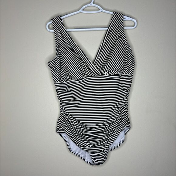 miracle suit Other - miracle suit Embrace your Curves Womens Stripped Black & White swimsuit size 1X